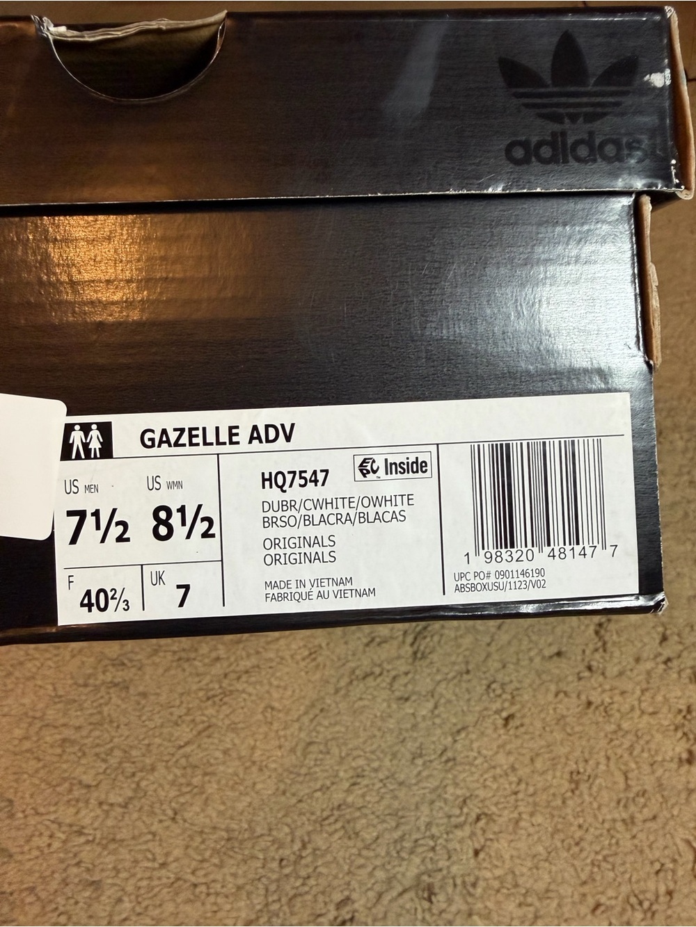 adidas GAZELLE ADV SHOES - Picture 7 of 7